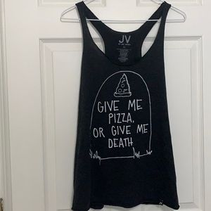 Large Black Graphic Tank Top